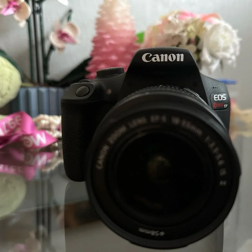 Canon EOS Rebel T7 Digital Camera with 18-55 mm and 75-300 lens